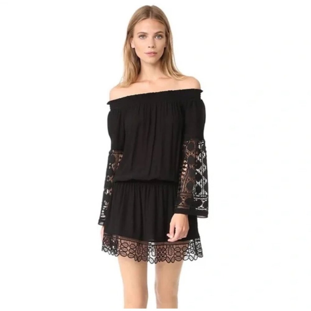 Ramy Brook Lace Lowry Mini Dress Size Large